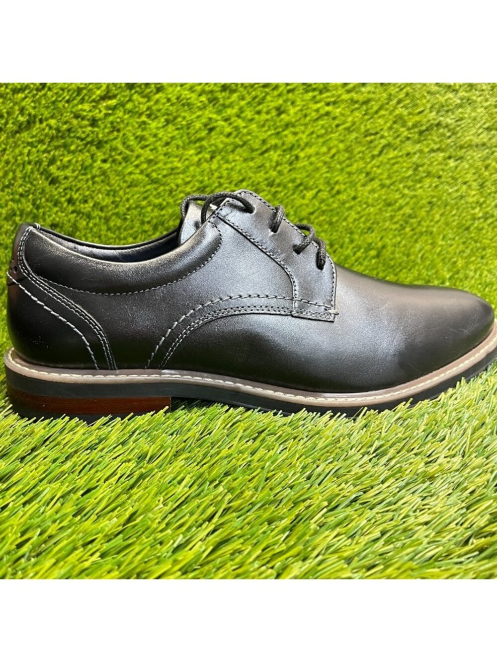 Nunn Bush Westfield Mens Size 10 Black Casual Classic Leather Oxford Dress Shoes